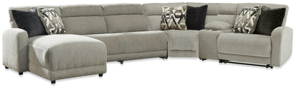 Canapé sectionnel inclinable électrique 6 pièces Colleyville avec chaise longue