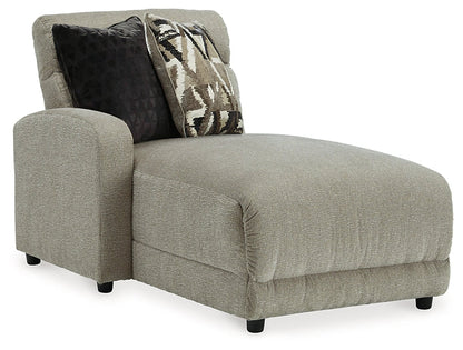 Canapé sectionnel inclinable électrique 6 pièces Colleyville avec chaise longue